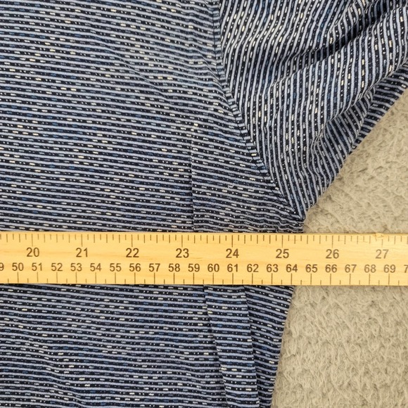 Alan Flusser Shirt Mens XL Blue Short Sleeve Casual Classic Preppy Polo - Picture 11 of 11